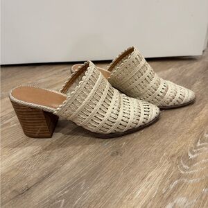 Dolce Vita Woven Heeled Mules